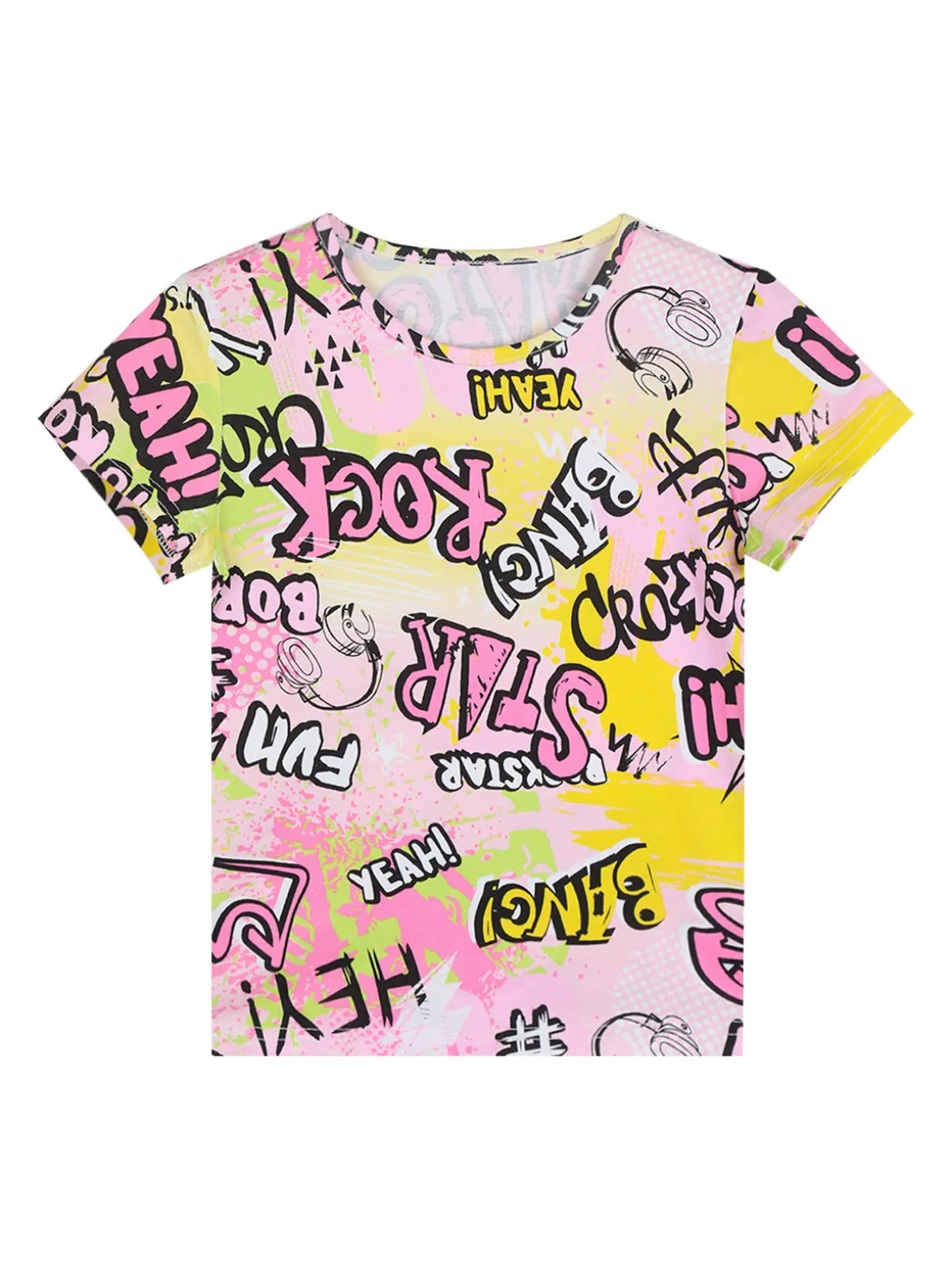 Lollitop Salopette di jeans da bambina con t-shirt