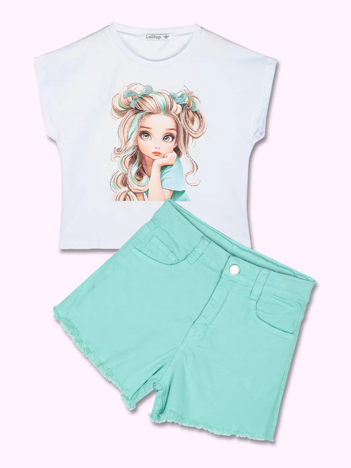 Lollitop Shorts da ragazza con finale sfrangiato