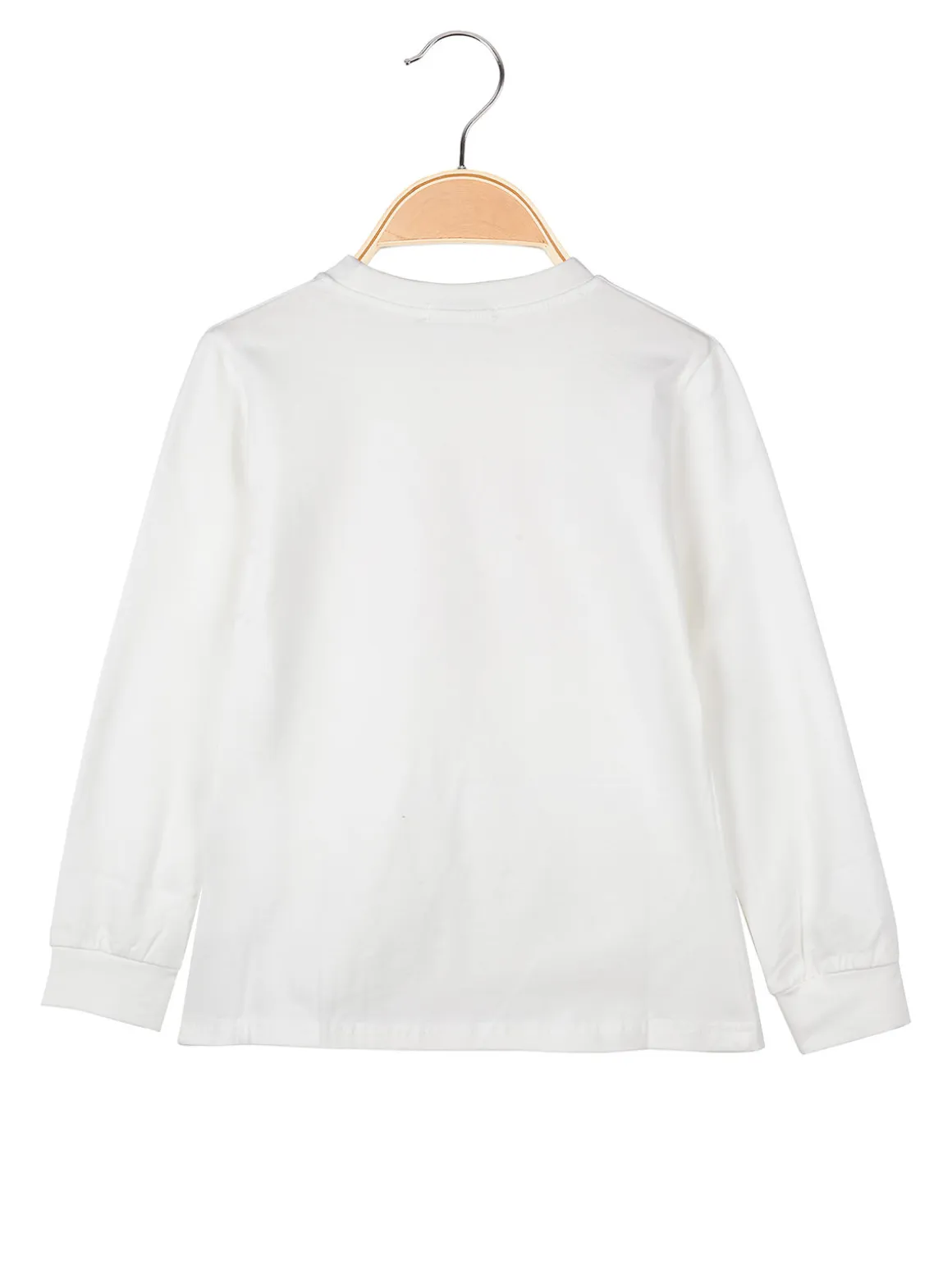 Lollitop T-shirt da ragazza a maniche lunghe - bianco