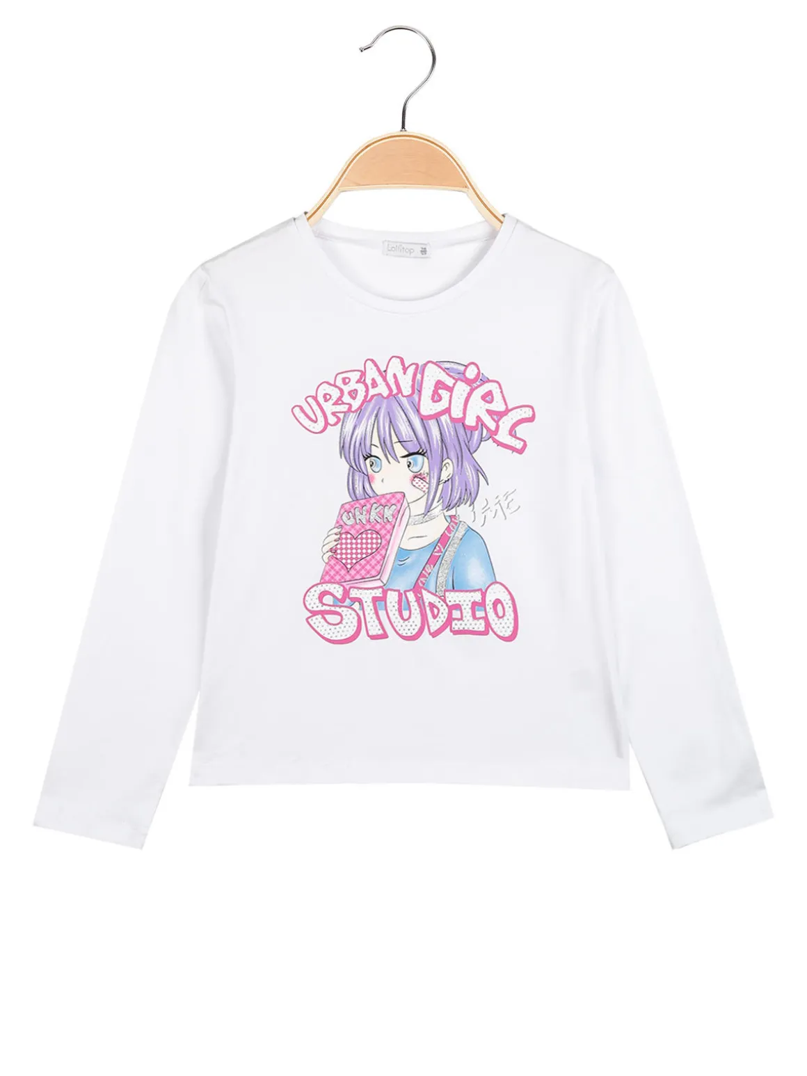 Lollitop T-shirt manica lunga da bambina con stampe