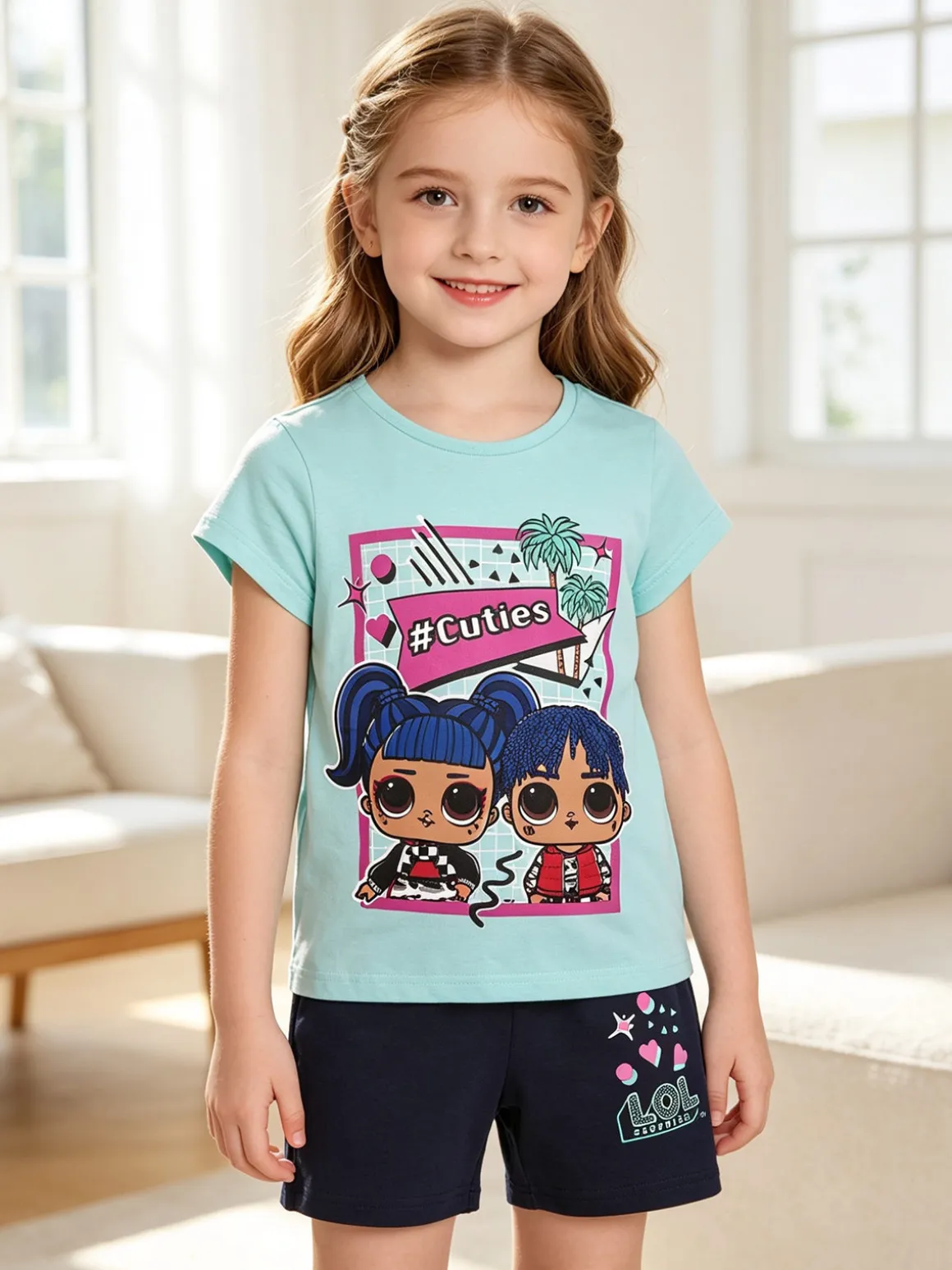Lol Surprise! Completo corto bambina con stampa