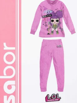 Lol Surprise! Pigiama lungo da bambina in caldo cotone