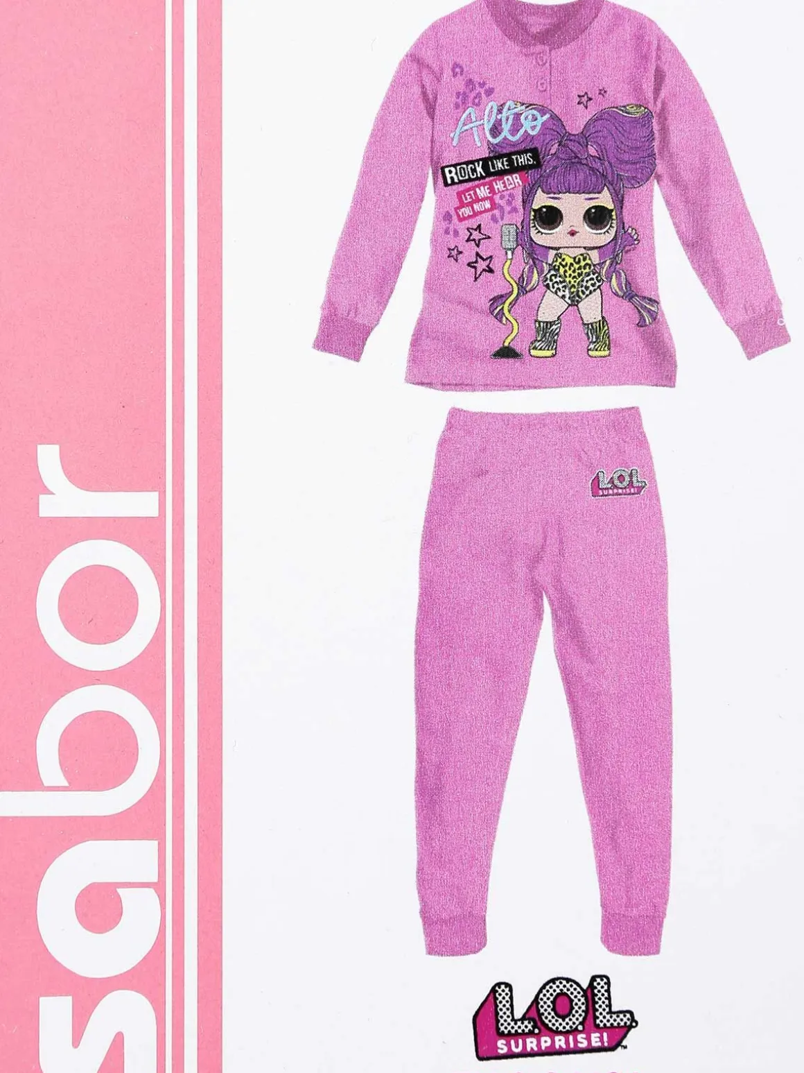 Lol Surprise! Pigiama lungo da bambina in caldo cotone