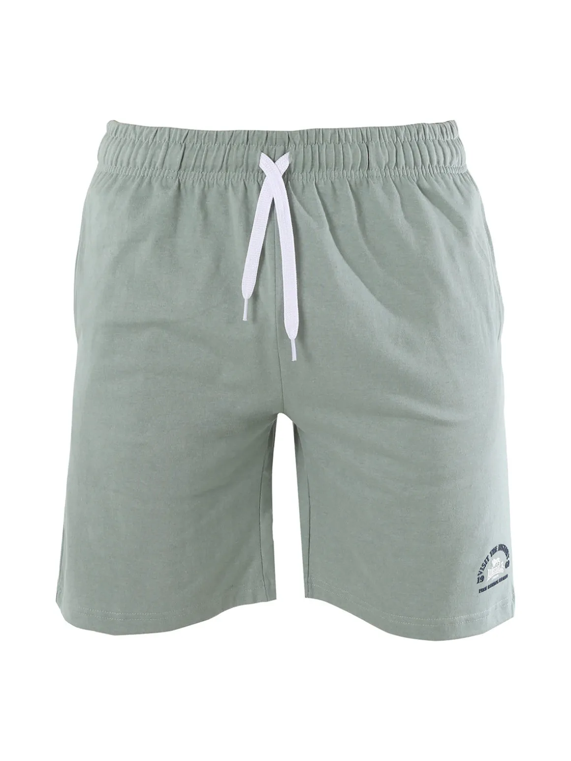 Lonsdale Bermuda sportivi da uomo con logo e coulisse - pistacchio