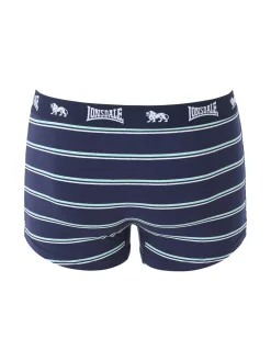 Lonsdale Boxer da uomo in cotone a righe - blu scuro