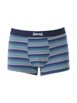Lonsdale Boxer rigati da uomo in cotone - blu scuro