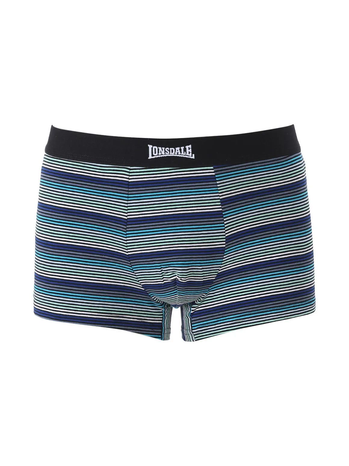 Lonsdale Boxer rigati da uomo in cotone - nero