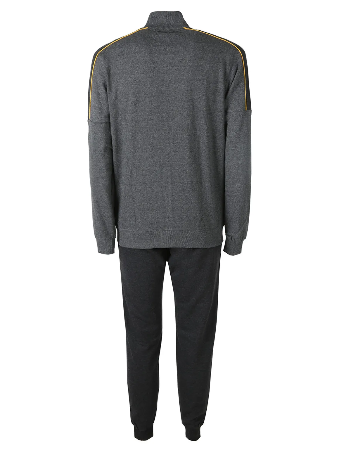 Lonsdale Completo tuta da uomo 2 pezzi con zip intera e stampa logo - grigio scuro