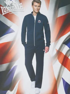 Lonsdale Completo tuta da uomo full zip - blu scuro