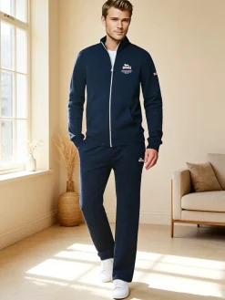 Lonsdale Completo tuta da uomo full zip - blu scuro
