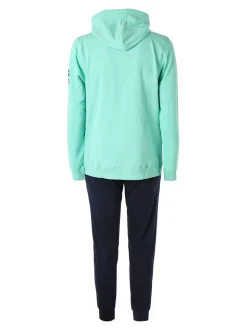 Lonsdale Completo tuta da uomo full zip con cappuccio - acqua marina