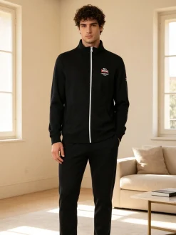 Lonsdale Completo tuta da uomo full zip - nero