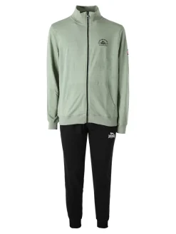 Lonsdale Completo tuta da uomo full zip - pistacchio