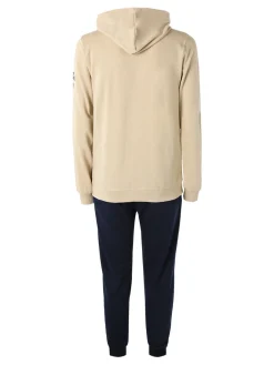 Lonsdale Completo tuta da uomo 2 pezzi con cappuccio e zip - naturale