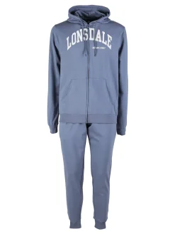 Lonsdale Completo tuta da uomo sportiva con cappuccio e zip