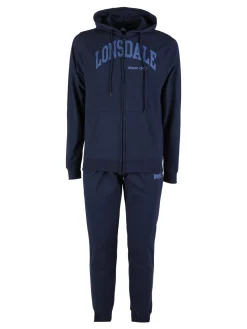 Lonsdale Completo tuta da uomo sportiva con cappuccio e zip