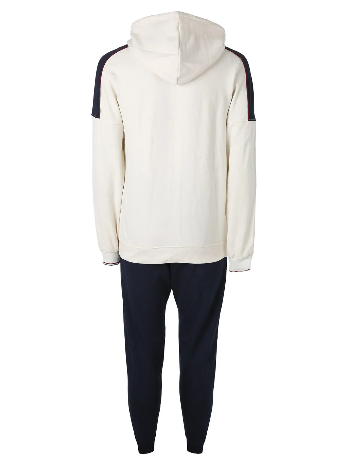 Lonsdale Completo tuta da uomo 2 pezzi con cappuccio e zip - panna