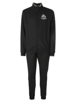 Lonsdale Completo tuta da uomo 2 pezzi con zip intera - nero