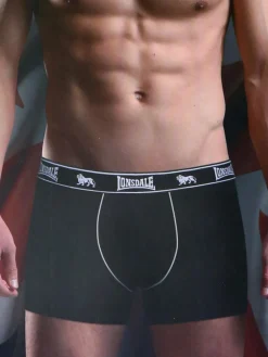 Lonsdale Confezione da 2 boxer da uomo in cotone