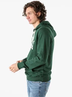 Lonsdale Felpa da uomo con cappuccio e logo - verde
