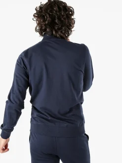 Lonsdale Felpa da uomo full zip con logo - blu scuro