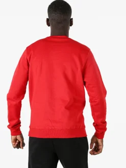 Lonsdale Felpa girocollo da uomo con logo - rosso
