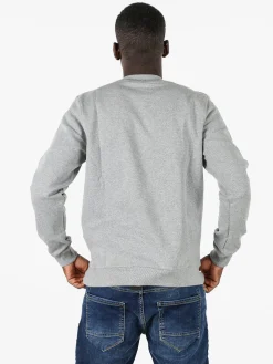 Lonsdale Felpa girocollo da uomo con logo - grigio