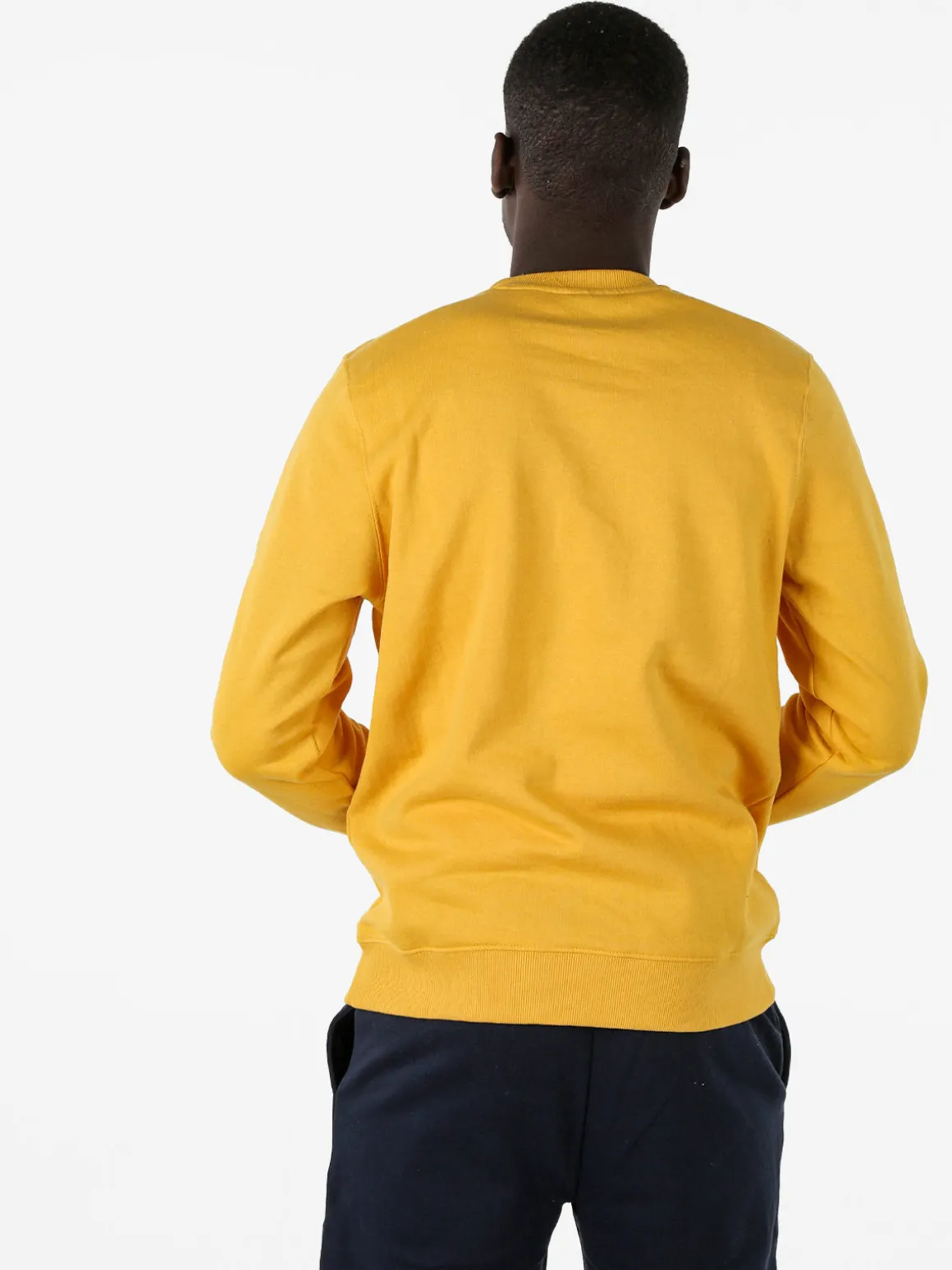 Lonsdale Felpa girocollo da uomo con logo - giallo
