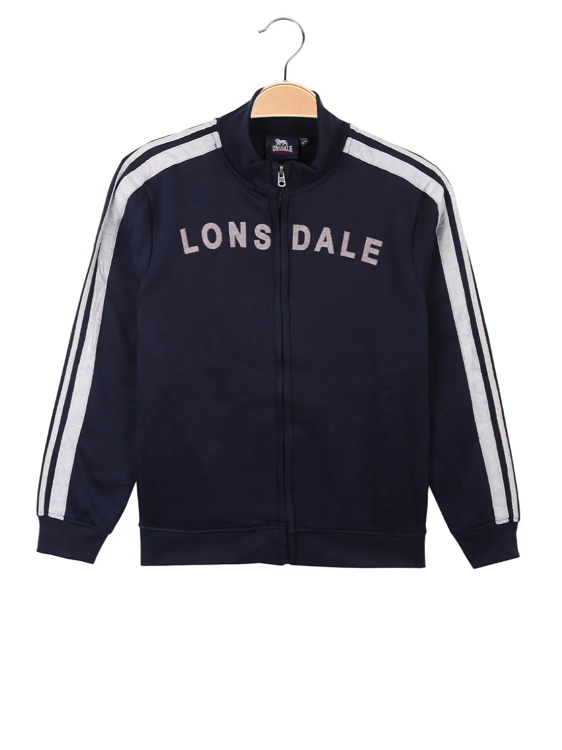 Lonsdale Felpa pesante da bambina con zip completa