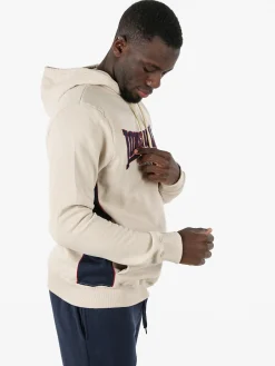 Lonsdale Felpa sportiva da uomo con cappuccio e logo - beige