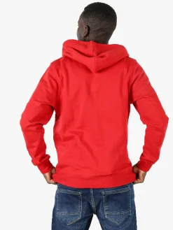 Lonsdale Felpa sportiva da uomo con cappuccio e logo - nero