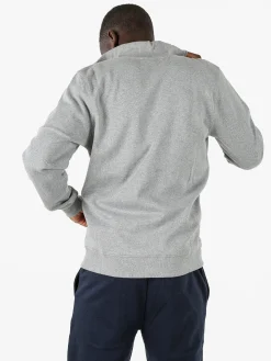Lonsdale Felpa sportiva da uomo con zip intera - grigio