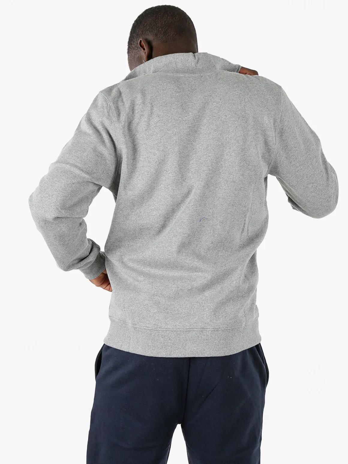 Lonsdale Felpa sportiva da uomo con zip intera - grigio