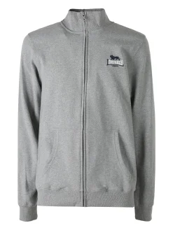 Lonsdale Felpa sportiva da uomo con zip intera - grigio