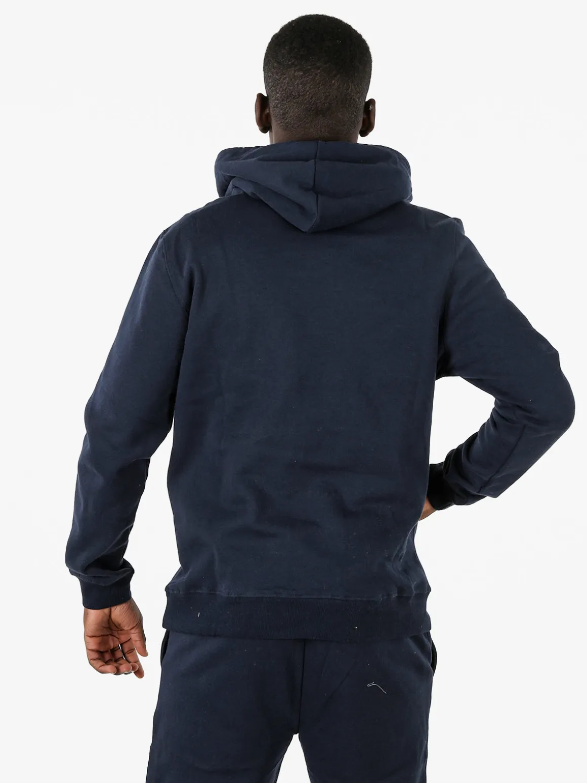 Lonsdale Felpa sportiva da uomo con zip intera - blu scuro