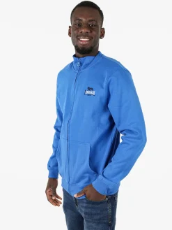 Lonsdale Felpa sportiva da uomo con zip intera - blu