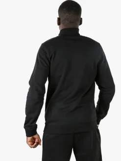 Lonsdale Felpa sportiva da uomo con zip intera - nero