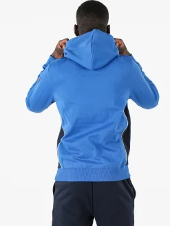 Lonsdale Felpa sportiva da uomo con cappuccio e logo - blu