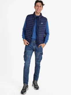 Lonsdale Gilet da uomo imbottito - blu scuro
