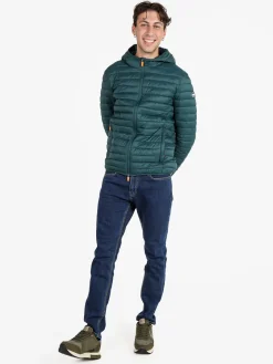 Lonsdale Giubbino da uomo 100 grammi con cappuccio e zip - verde