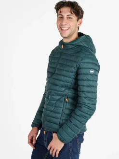 Lonsdale Giubbino da uomo 100 grammi con cappuccio e zip - verde