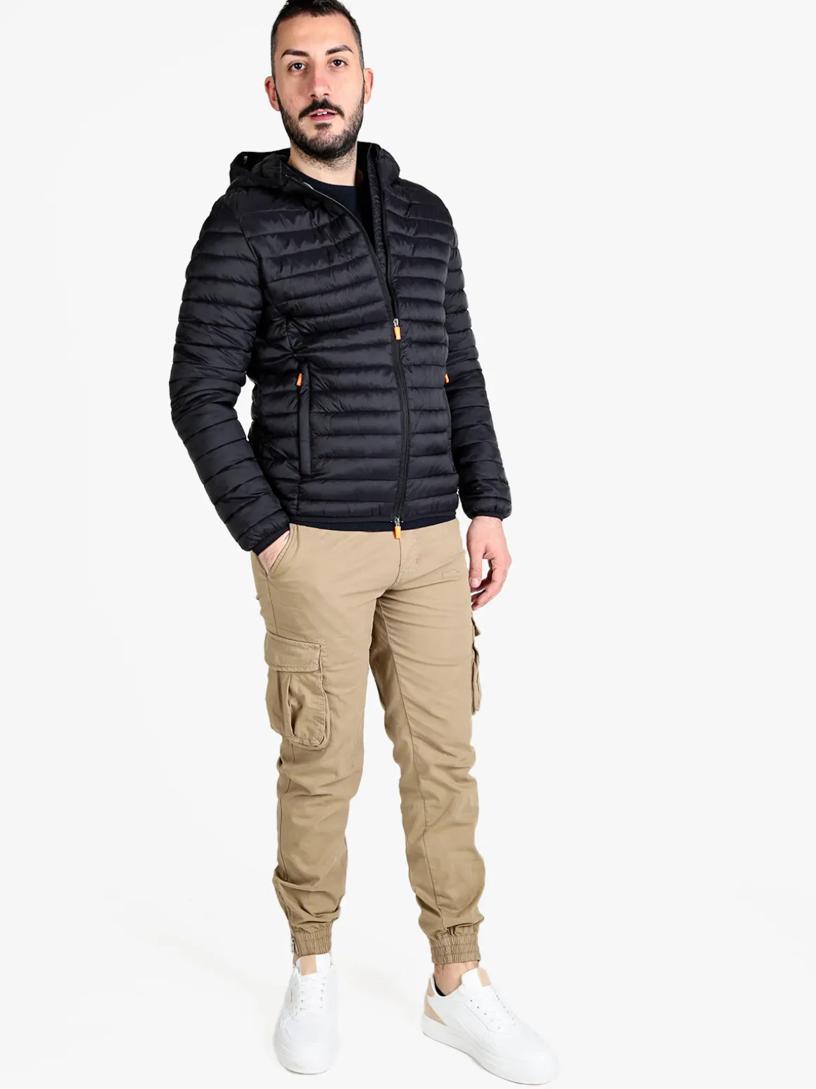 Lonsdale Giubbino da uomo 100 grammi con cappuccio e zip