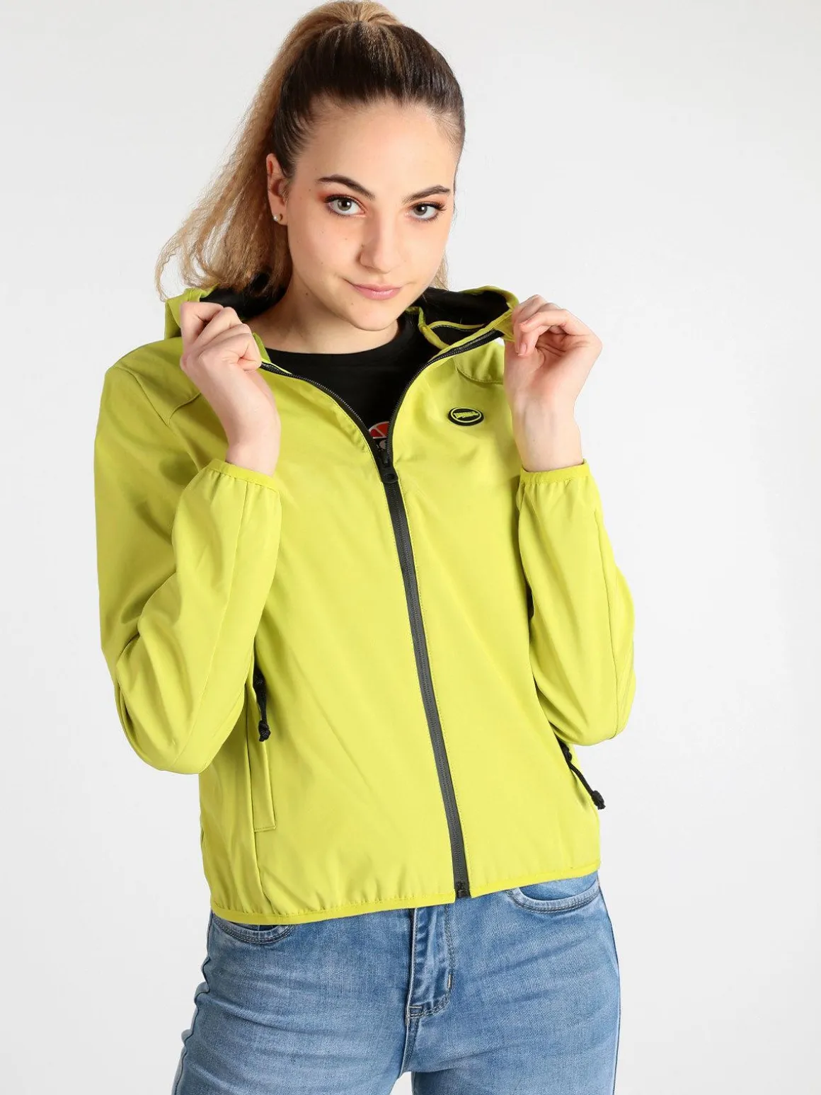 Lonsdale LODPE 215990 giubbino donna con zip e cappuccio