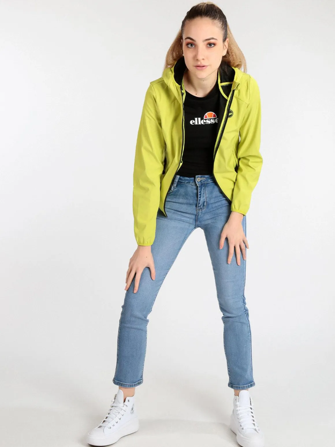 Lonsdale LODPE 215990 giubbino donna con zip e cappuccio