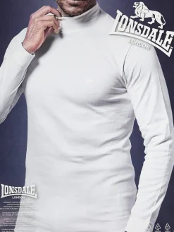 Lonsdale Maglia a lupetto da uomo a maniche lunghe
