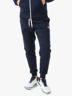 Lonsdale Pantaloni sportivi da uomo con coulisse e polsini - blu scuro