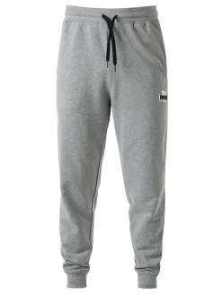 Lonsdale Pantaloni sportivi da uomo con coulisse e polsini - grigio