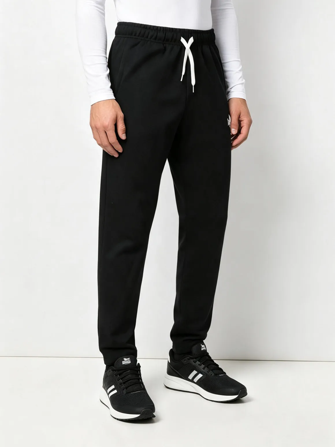 Lonsdale Pantaloni sportivi da uomo con coulisse - nero
