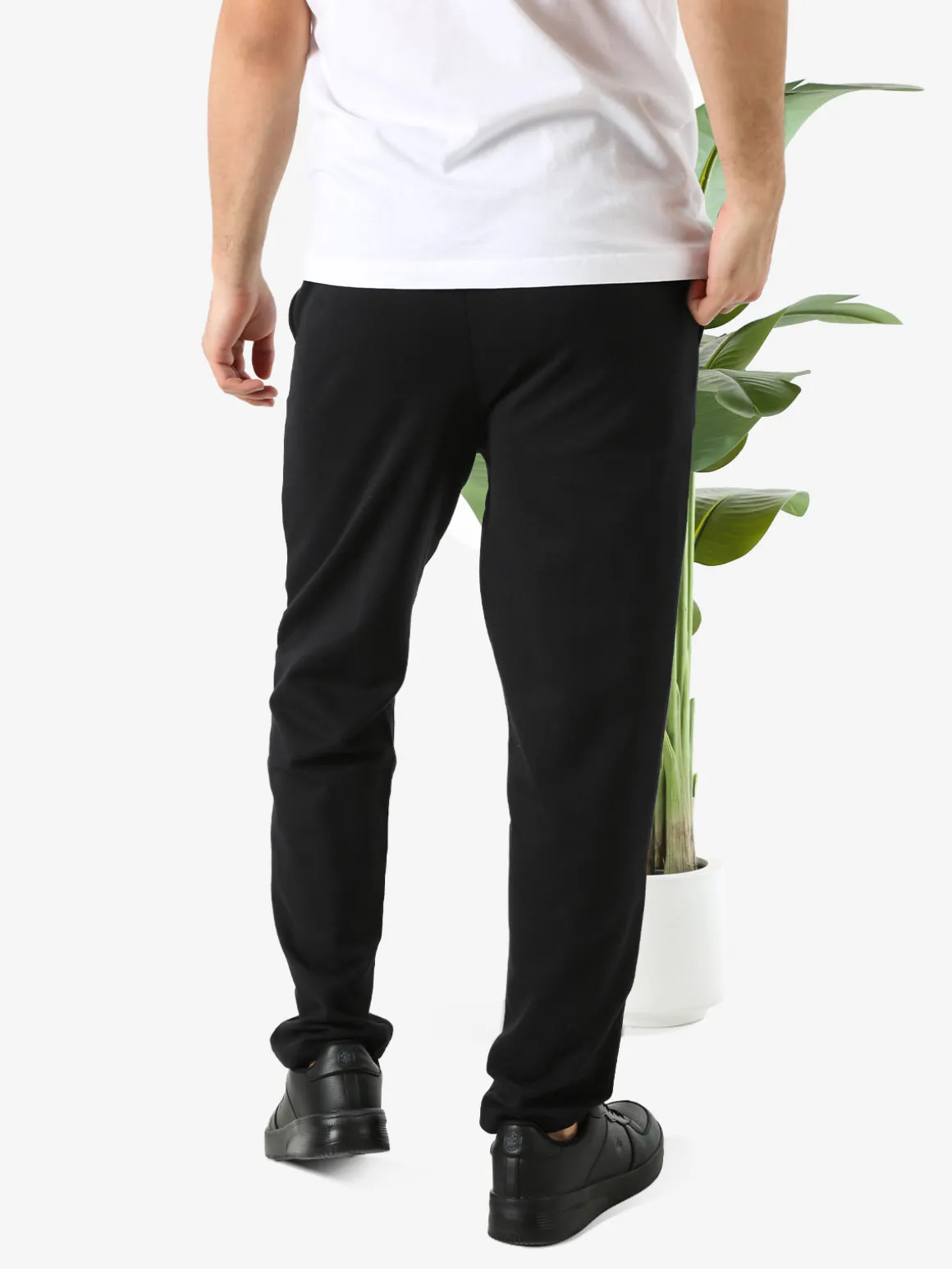 Lonsdale Pantaloni sportivi da uomo con coulisse - nero