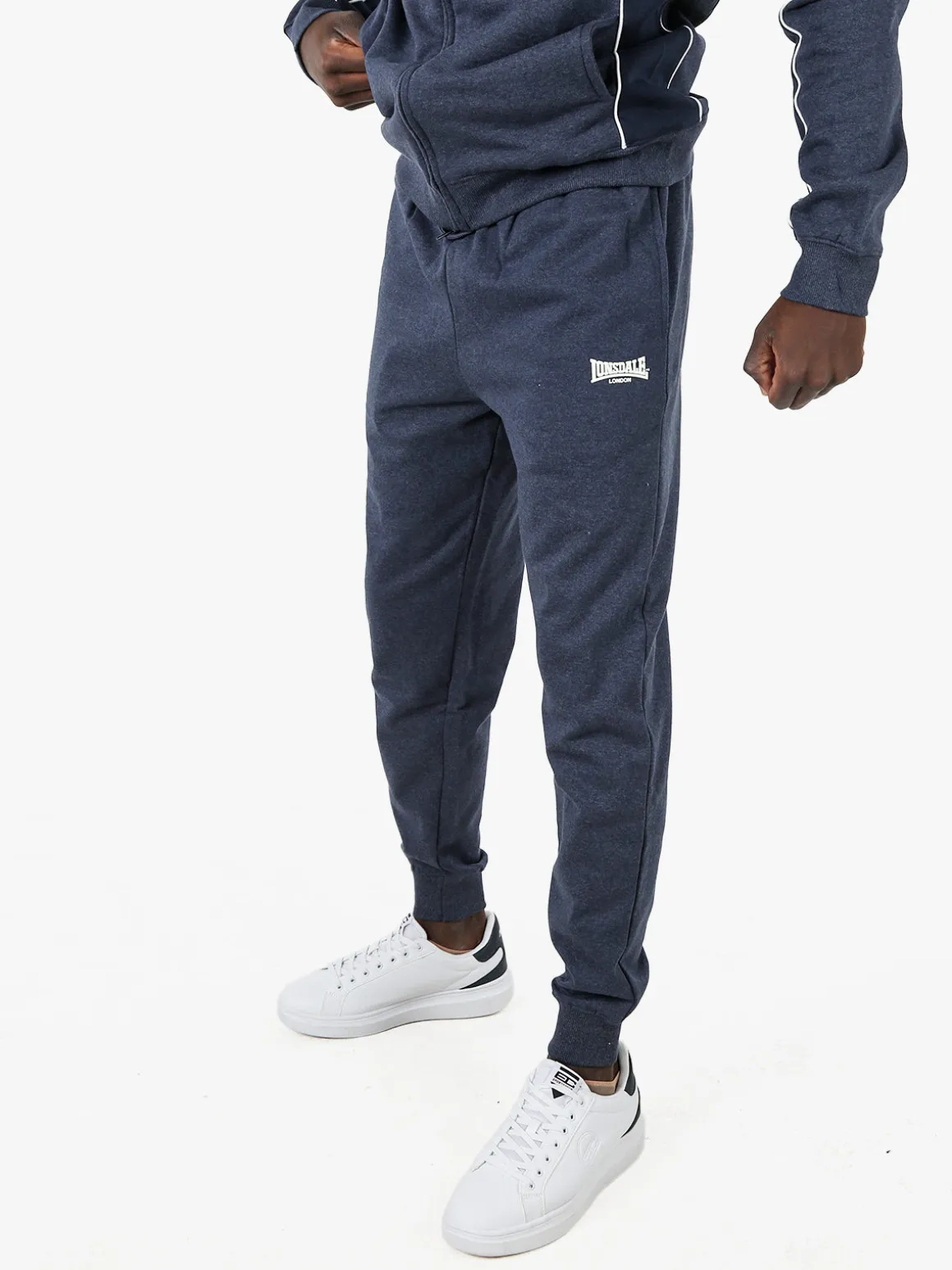 Lonsdale Pantaloni tuta da uomo con coulisse e polsini - avion